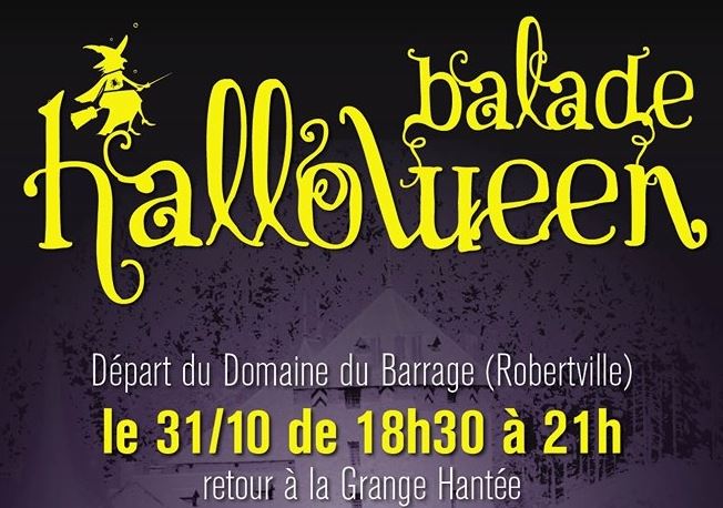affiche balade halloween
