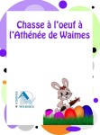 affiche chasse à l'oeuf à l'Athénée